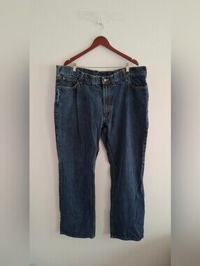 Carhartt Classic Dark Blue Men's Jeans Relaxed Fit 44X34